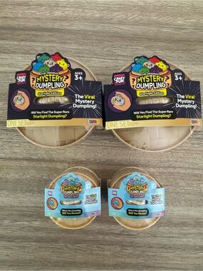 Mystery Dumpling Starlight Edition & Mini Glitter Edition. Set of 4. NEW